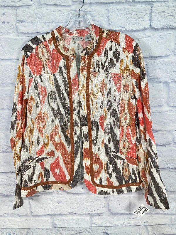 Jacket Other By Chicos In Orange, Size: L