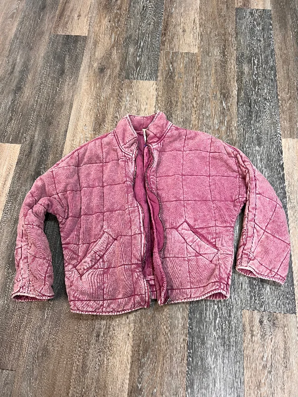 Jacket Puffer & Quilted By Free People In Pink, Size: Xs