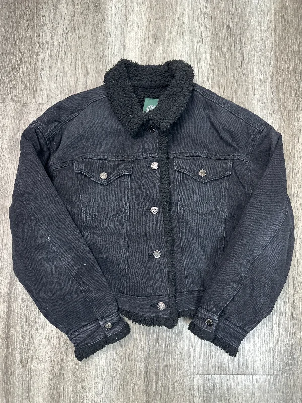 Jacket Denim By Wild Fable In Black Denim, Size: M