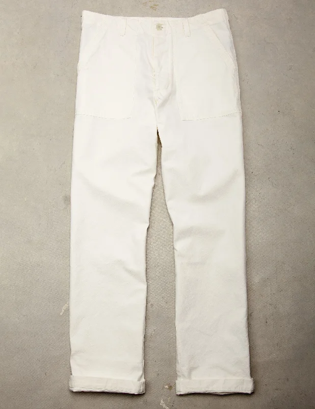 Series II Garment Dyed Utility Pant in Chalk