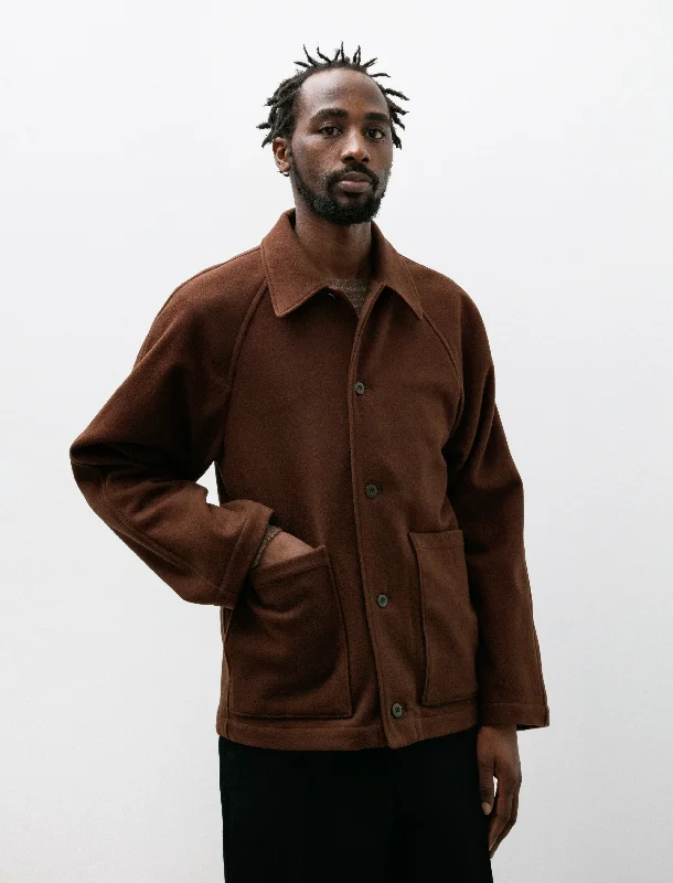 Rambler Coat Brown Wool Flannel