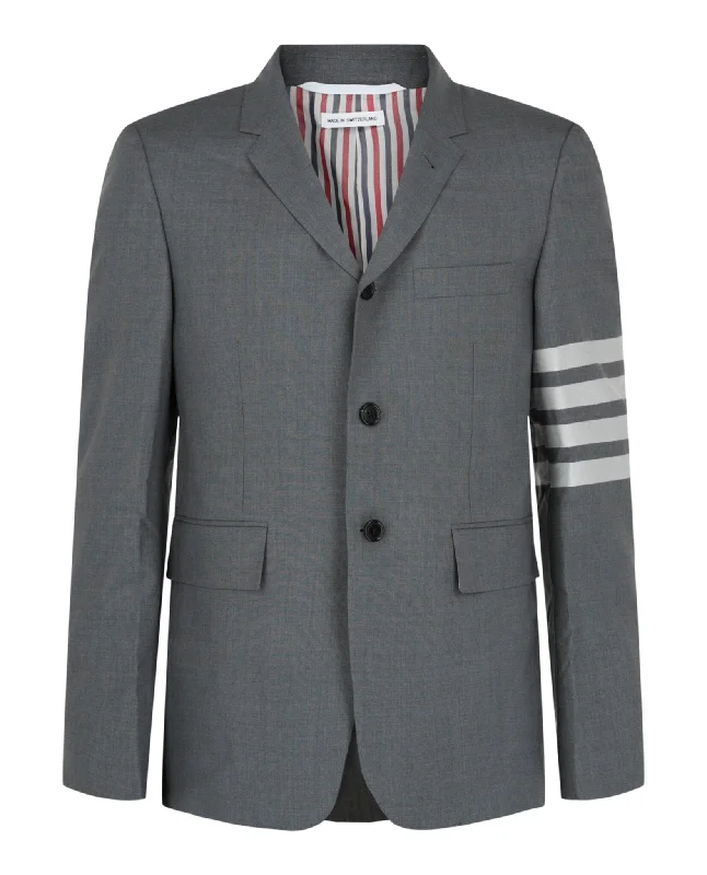 4-Bar Wool Blazer