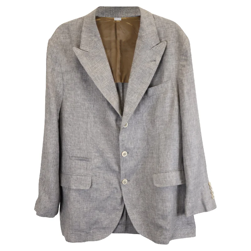 Brunello Cuccinelli Blazer in Grey Linen