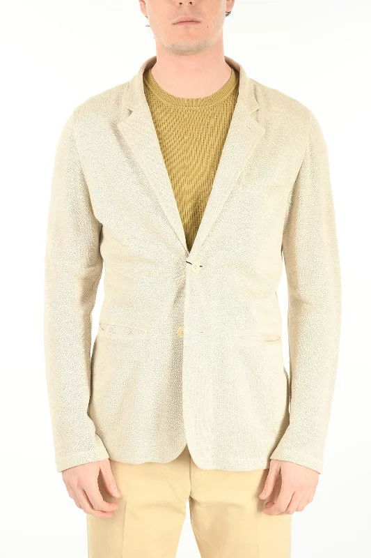 Corneliani ID 2 Button Flap Pocket Linen Blazer