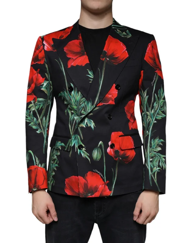 Dolce & Gabbana  Floral Double Breasted Dress Men's Blazer