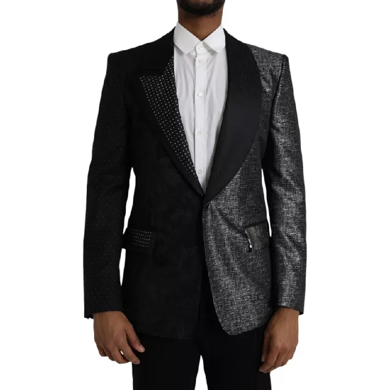 Dolce & Gabbana   Silk Single Breasted Coat Men's Blazer