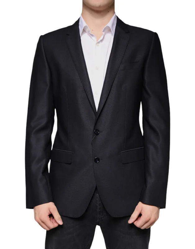 Dolce & Gabbana   Wool Single Breasted Dress Coat Men's Blazer