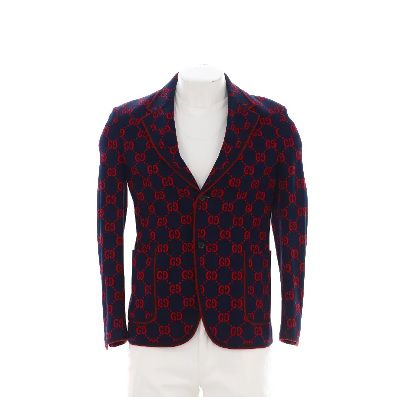 Men's Button Up Blazer GG Cotton