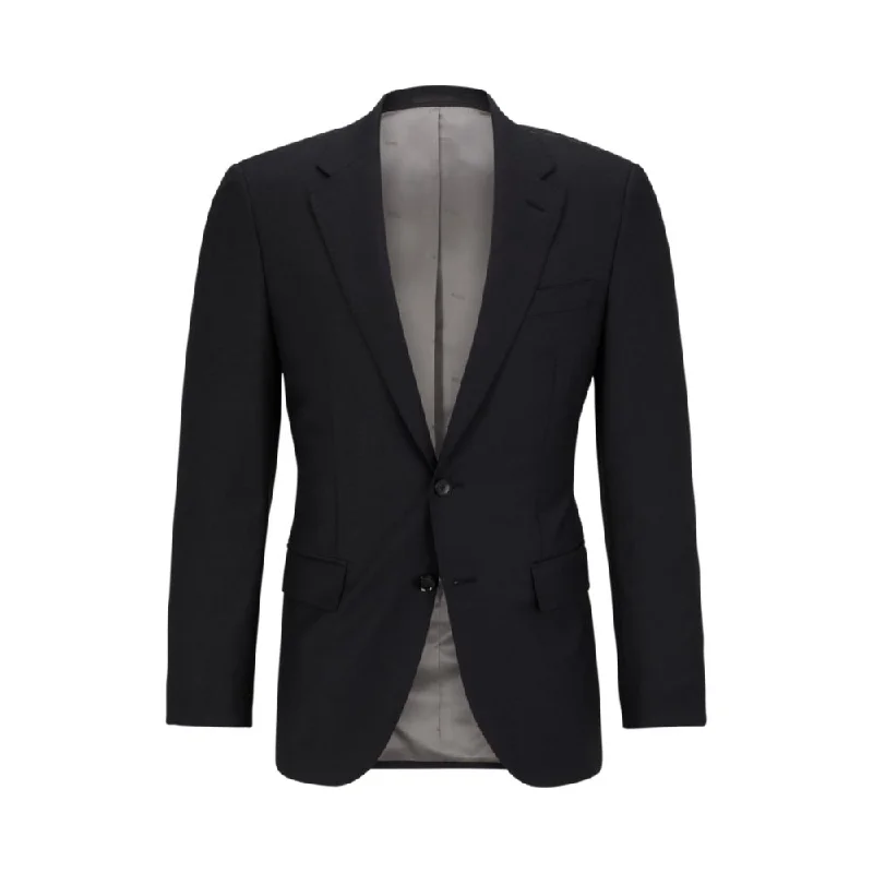 Single-breasted jacket in stretch wool