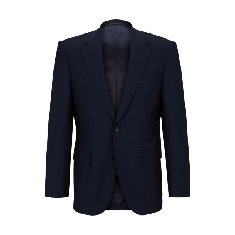 Single-breasted jacket in stretch wool